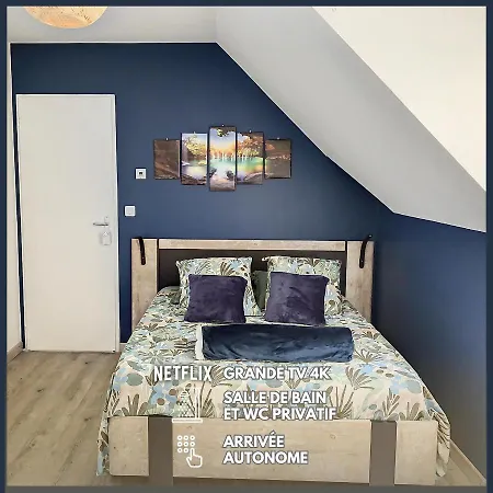 Escapade - Sdb Wc Privatif - Entrée Autonome - Grande Tv Netflix Affittacamere Compiègne