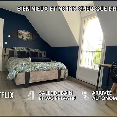 Gæstehus Escapade - Sdb Wc Privatif - Entree Autonome - Grande Tv Netflix Compiègne